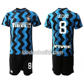 Inter Milan Matias Vecino 8 Barn Hjemmedraktsett 2020-2021 Kortermet (+ Korte bukser)